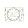A set of napkins for setting the table "Easter motifs", rectangular, size 32x46 cm, 4 pcs