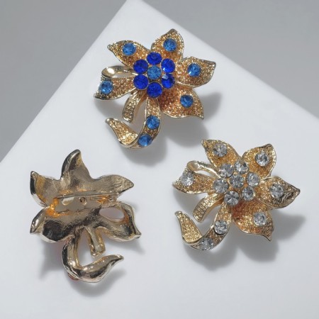Assorted Brooch Lilia, Mix color (indivisible packing 12 pcs., Price per pcs.)-2