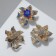 Assorted Brooch Lilia, Mix color (indivisible packing 12 pcs., Price per pcs.)
