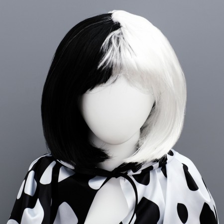 Carnival set "The villain de Wil": cape, wig, gloves-4