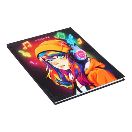 Diary for grades 1-4 "Anime. Boy", hard cover, glossy lamination, 48 sheets-1