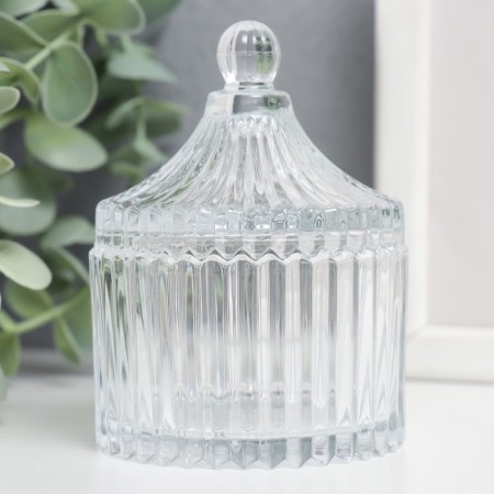 Casket glass "Hofre and Dome" Transparent 9x6.5x6.5 cm