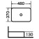 Grossman GR-3016 sink, rectangular, 480 x 370 mm, white