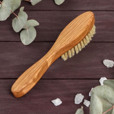 Dry massage brush, 55 bundles, natural bristles-1