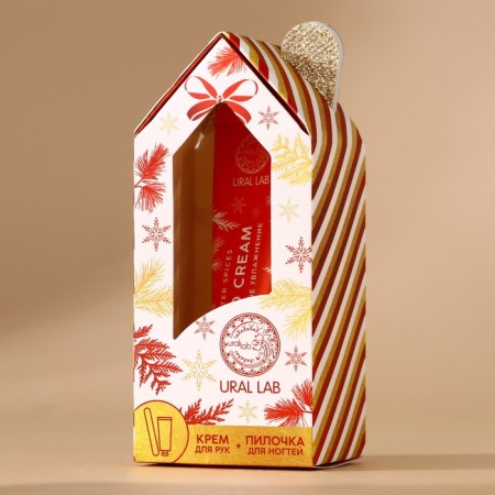 New Year. New Year's gift, hand cream 30 ml and nail file-6