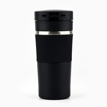 Thermal engine with the Mode Forrest button, 380 ml, the color is black, retains heat 6-8 hours-2