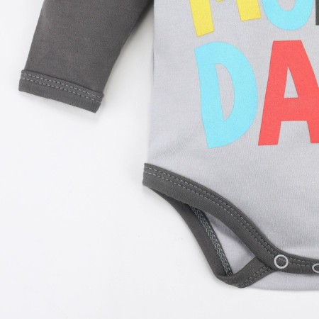 Body crumb I "mum and dad", gray, height 74-80 cm-3