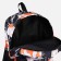 School backpack from textiles on lightning, 3 pockets, orange color/black