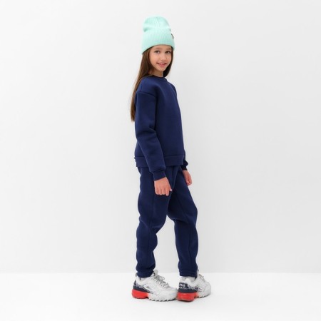 Children's costume with the basis (sweatshirt, trousers) minku, blue color, height 152 cm-2