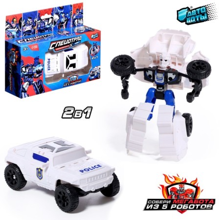 The Robot "Police SUV" is transformed