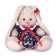 Soft toy "Bunny mi in a dress with fly agaric", 15 cm