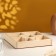 Kashpo wooden 5 compartments 25x25x4 cm natural