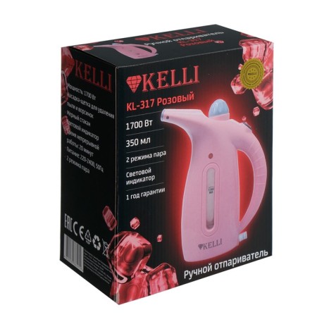 Kelli KL-317, manual, 1700 watts, 350 ml, pink-8