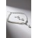 Set 2 objects: earrings, necklace “vernissage” pearl drop, white color in silver, 45 cm