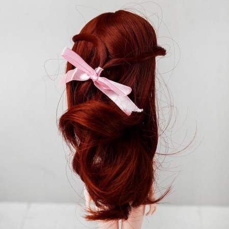 Hair for dolls "wavy with a tail" is small, color 350-3