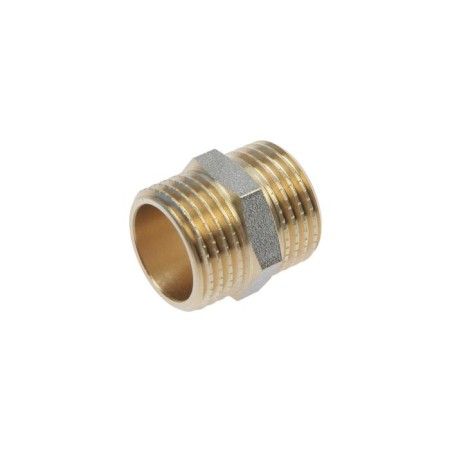 Nipple "CTM", 1/2 ", external thread, nickelized brass