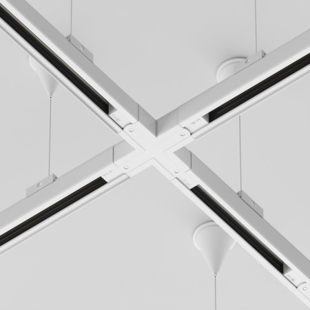 The X-shaped connector for the Technical Tracx-31W, 16.6x16.6x3.2 cm, white color, white-3