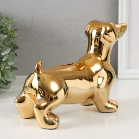 Pigger Ceramics "Golden Dachshund" 24.510.5x16.5 cm-1
