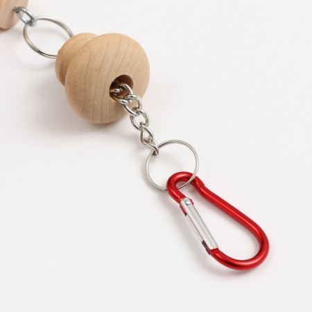 Игрушка для птиц, бусы на канатах, 38 см, микс цветов-3