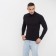 Turtleneck Men's Minaku: Basic Line Man Black Color, size 46