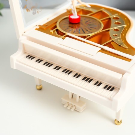 Musical MODE MUSE CHANTER "White Piano" 16x15x9 cm-1