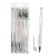 Gel pen, 0.5 mm, white, transparent case with a rubber holder