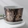 Pot with the pallet "Marble", 2.5 l, the color is light gray