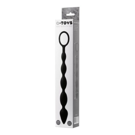 Toyfa A-Toys anal chain, silicone, black color, 27.6 cm-2