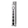 Toyfa A-Toys anal chain, silicone, black color, 27.6 cm
