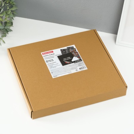 Photo album Brauberg Black Line, size 30x32 cm, 48 black sheets-16