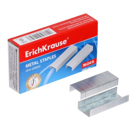 Staps for the Erichkrause Staplair No. 24/6, 1000 pieces, sharpened with increased punching ability-2