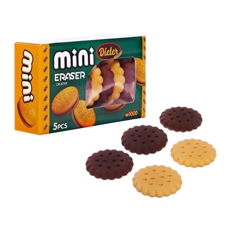 A set of figured erasers 5 pieces cracker in a box-4