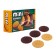A set of figured erasers 5 pieces cracker in a box