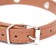 Collar "bows and rhinestones", 38 x 1.5 cm, Osh 27-33, brown