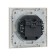 Tot Matte Glass switch, 10 a, 2 cl., Hidden, glass, white