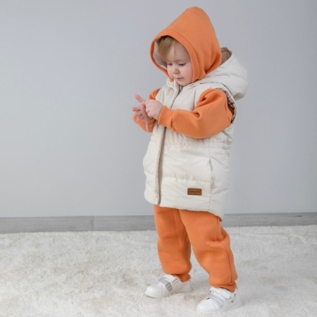 Beginning children's insulated kinderlitto "country", height 92-98 cm, ivory color-7