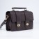 Women's bag on the valve, the color is dark brown