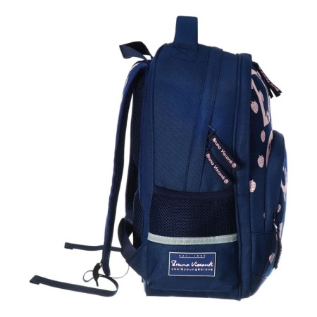 School backpack Bruno VisConti, 40 x 30 x 16 cm, ergonomic back, Dolce vita, blue-9
