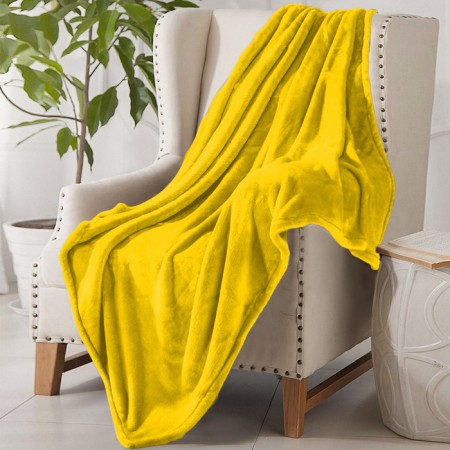 Pacific Plain 150x200cm, Yellow, Aerosoft 190g/m, PE 100%-1
