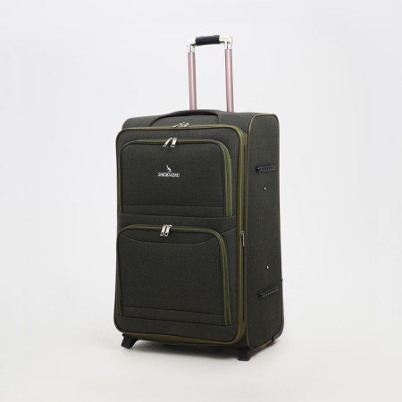 Big suitcase 28 ", lightning department, code castle, 3 wheels, 2 outer pockets, khaki color