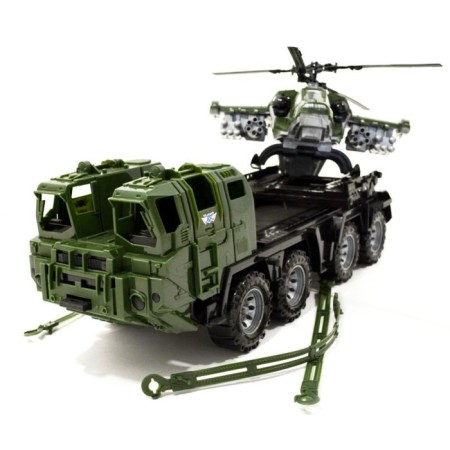 Military tractor "Shield", with a helicopter-1