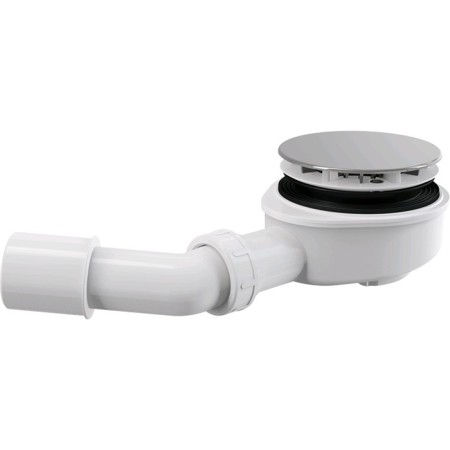 Siphon for the pan alcaplast a491cr, with a drain hole D = 90 mm, lowered, chrome