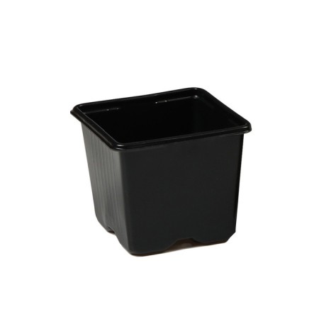 Pot for seedlings, 320 ml, D = 8 cm, h = 7 cm, black, Greengo-3