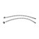 Comer for the kitchen "Everest" B58-071F, two-wound, high spout, on a nut, chrome/black