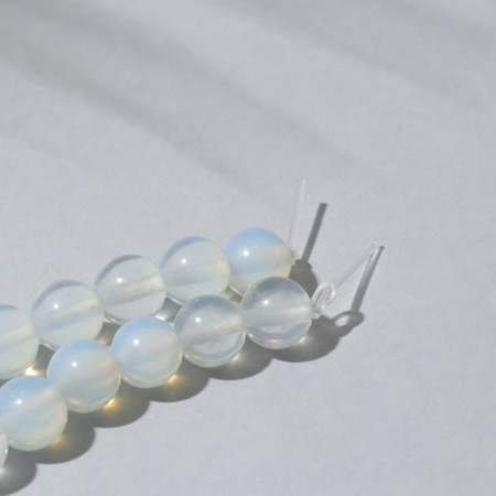 Beads on threads ball No. 8 "Moonstone", 48 beads-2