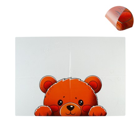 Gluebring table for pvc creativity (folding), 700 x 500 mm, 130 μm, Phoenix "Bear"
