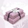 Set of towels "Jacquard", size 50x80 cm - 2 pcs, 70x130 cm - 2 pcs, lilac color