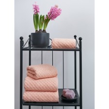 Набор махровых полотенец Peach, размер 50х90 см, 70х130 см, цвет розовый
