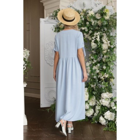 Women's dress, size 50, blue color-8