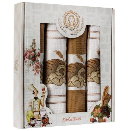 A set of wuffed napkins Diva Afrodita "Bread", size 45x65 cm, 4 pcs-1